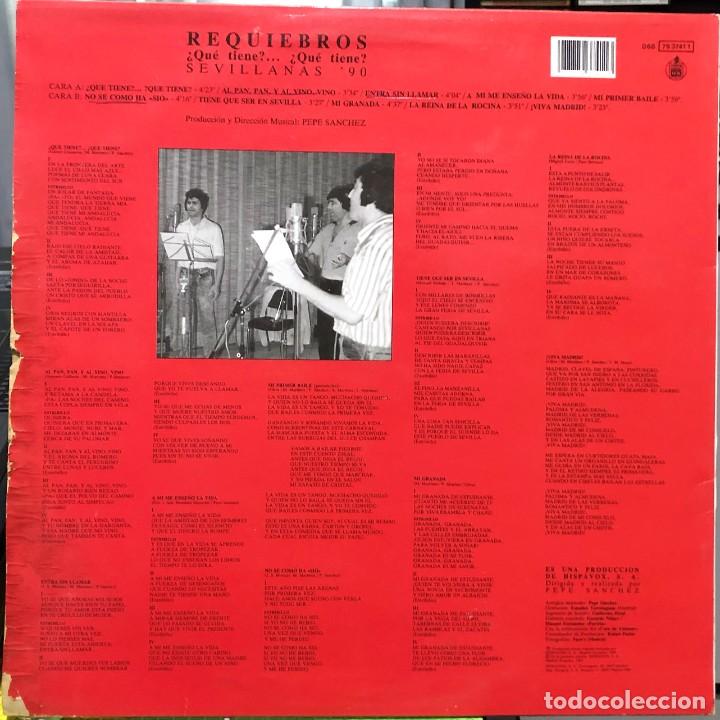 Discos de vinilo: Requiebros &ndash; Qu&eacute; Tiene?... Qu&eacute; Tiene? - Foto 2
