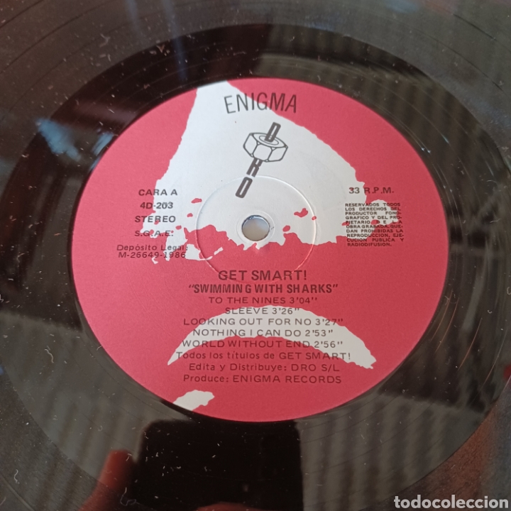 Discos de vinilo: GET SMART - SWIMMING WITH SHARKS - Foto 3