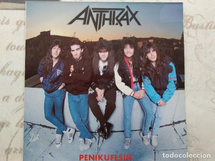 ANTHRAX. PENIKUFESIN. SPAIN 1989. (Música - Discos de Vinilo - EPs - Heavy - Metal	)