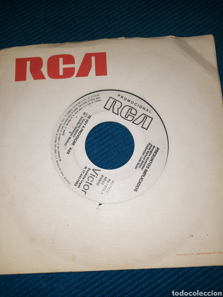 Discos de vinilo: SINGLE PROMOCIONAL PRESUNTOS IMPLICADOS, 1985 - Foto 2