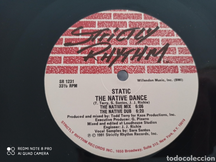 Discos de vinilo: Static (3) - Touch Me Baby / The Native Dance (12&rdquo;) - Foto 2
