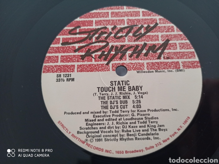 Discos de vinilo: Static (3) - Touch Me Baby / The Native Dance (12&rdquo;) - Foto 1