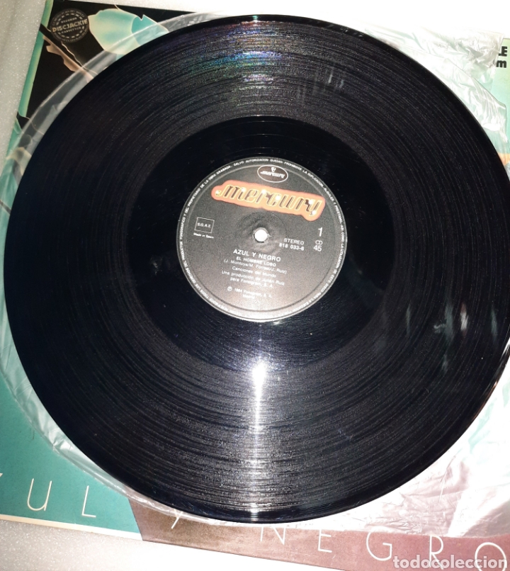 Discos de vinilo: Azul Y Negro - El Hombre Lobo - Foto 2