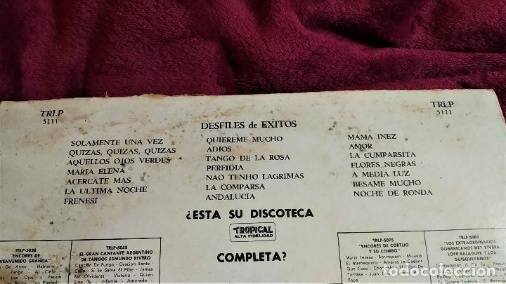 Discos de vinilo: Various &lrm;&ndash; Desfiles De Exitos USA 1958, ropical&lrm;&ndash; TRLP 5111 (G_VG) - Foto 3