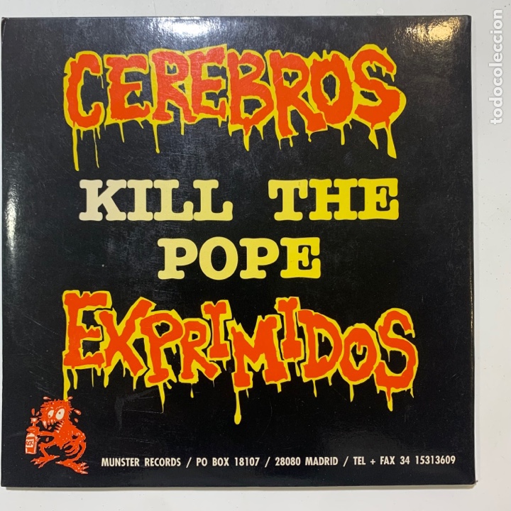 Discos de vinilo: Single ep gatefold cerebros exprimidos kill the pope de 1992 - Foto 3