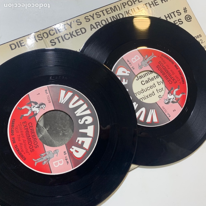 Discos de vinilo: Single ep gatefold cerebros exprimidos kill the pope de 1992 - Foto 4