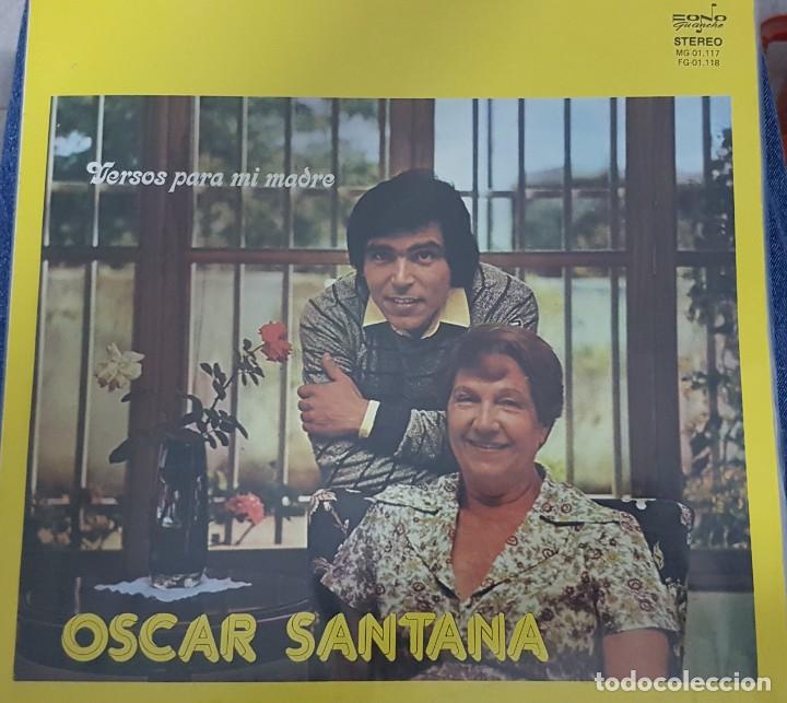 Vinyl records: Oscar Santana - Versos para mi madre - cantante canario - Fono Guanche