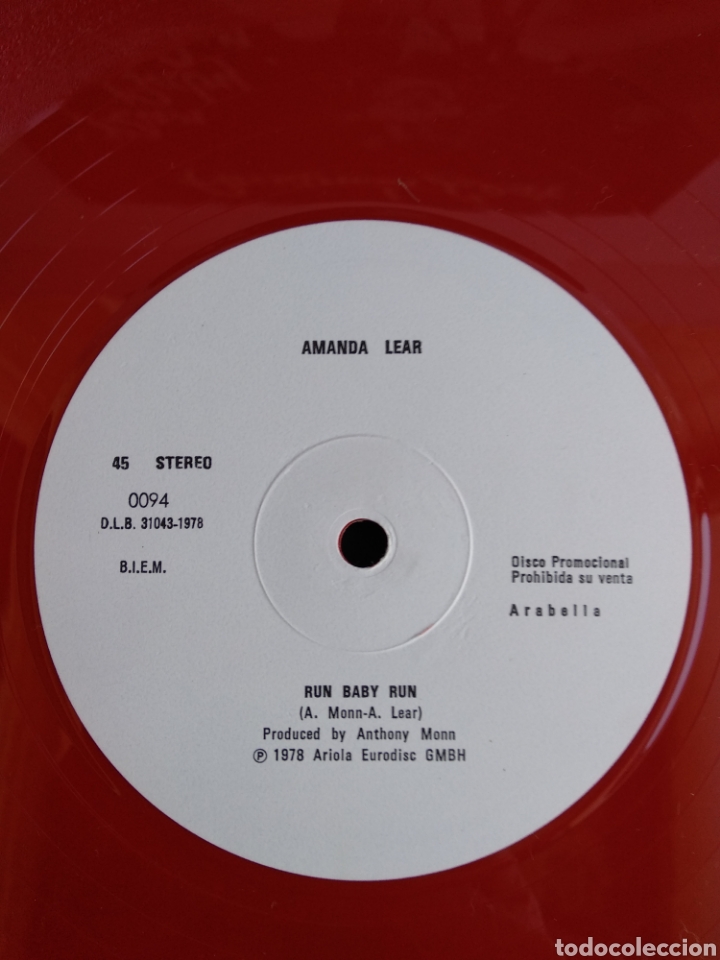 Discos de vinilo: *GRACE JONES, DO OR DIE, AMANDA LEAR, RUN BABY RUN, ARIOLA, 1978 - Foto 4 - 299347613