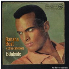 Discos de vinilo: HARRY BELAFONTE - BANANA BOAT / LA ADORO / COMO SERA SU AMOR + 1 - EP - SOLO PORTADA, SIN VINILO