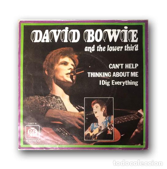 Discos de vinilo: David Bowie and The Lower Third - Cant Help Thinking About Me / I Dig Everything - Foto 2
