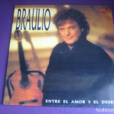 Disques de vinyle: BRAULIO ‎– ENTRE EL AMOR Y EL DESEO - LP JAZMIN 1992 - SIN ESTRENAR - MELODICA POP. Lote 299470358