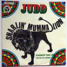 Discos de vinilo: JUDD ¨SNARLIN´MUMMA LION¨. Lote 299528853