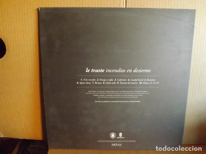 Discos de vinilo: LE TRASTE ---- INCENDIOS EN DESIERTOS - Foto 2