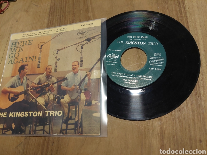 Discos de vinilo: THE KINGSTON TRIO SINGLE HERE WE GO AGAIN - Foto 1