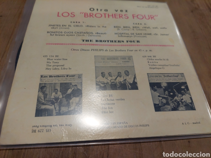 Discos de vinilo: 1962 otra vez LOS BRITHERS FOUR SINGLE - Foto 2