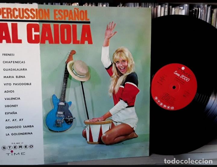 Discos de vinilo: Lp vinilo Al Caiola &lrm;&ndash; Percussion Espa&ntilde;ol Surf Guitar impoluto - Foto 1