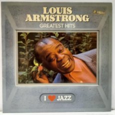 Discos de vinilo: LOUIS ARMSTRONG - GREATEST HITS. VINILO (LP, COMPILATION). I LOVE JAZZ. CBS (1983). CCM2