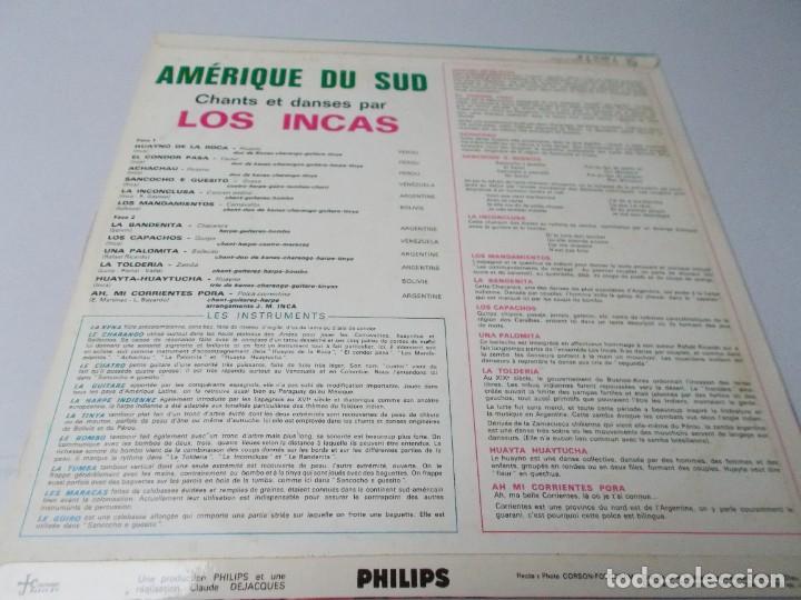 Discos de vinilo: LOS INCAS Am&eacute;rique du Sud - Foto 2