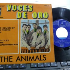 Discos de vinilo: THE ANIMALS SINGLE VOCES DE ORO THE HOUSE OF THE RISING SUN ESPAÑA 1971 EN PERFECTO ESTADO