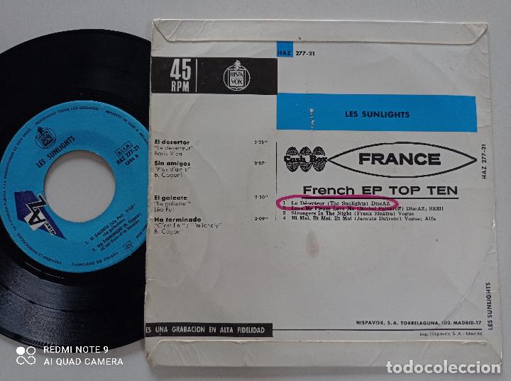 Discos de vinilo: LES SUNLIGHTS - El Desertor +3 - EP HISPAVOX AZ 1966 - Foto 2