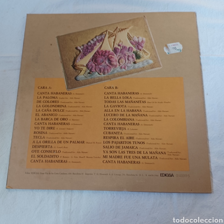 Discos de vinilo: CANELA - CANTA HABANERAS - Foto 2
