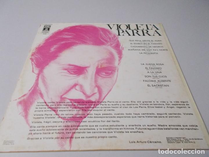 Discos de vinilo: VIOLETA PARRA Violeta Parra - Foto 2