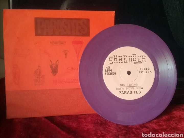 Discos de vinilo: PARASITES 1992 7&rdquo; Schredder Records. - Foto 2