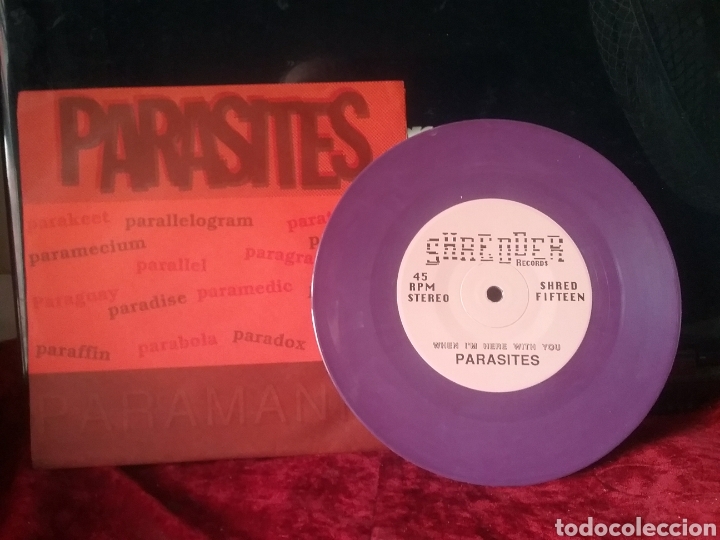 Discos de vinilo: PARASITES 1992 7&rdquo; Schredder Records. - Foto 1