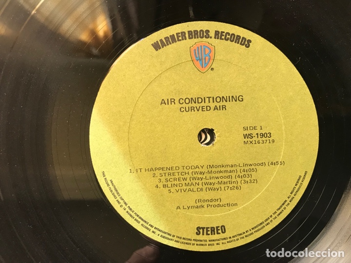 Discos de vinilo: Curved Air. Airconditioning - Foto 5