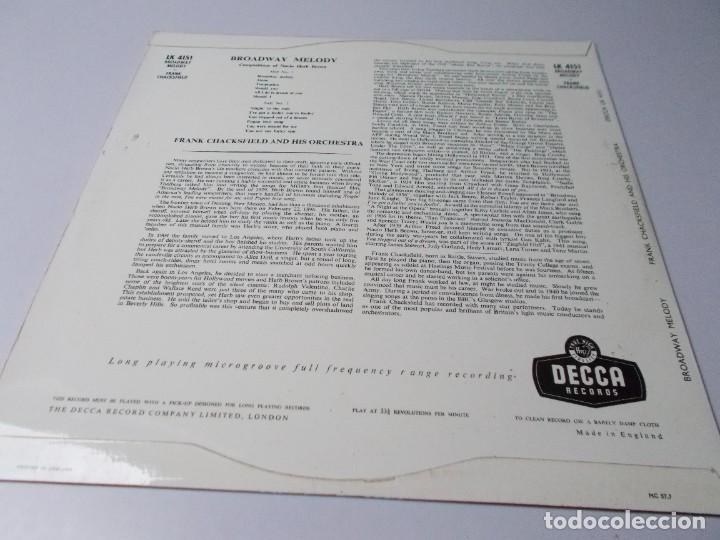 Discos de vinilo: FRANK CHACKSFIELD Broadway Melody - Foto 2