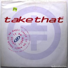 Discos de vinilo: TAKE THAT - COULD IT BE MAGIC - MAXI RCA 1992 POSTER UK BPY. Lote 300008423