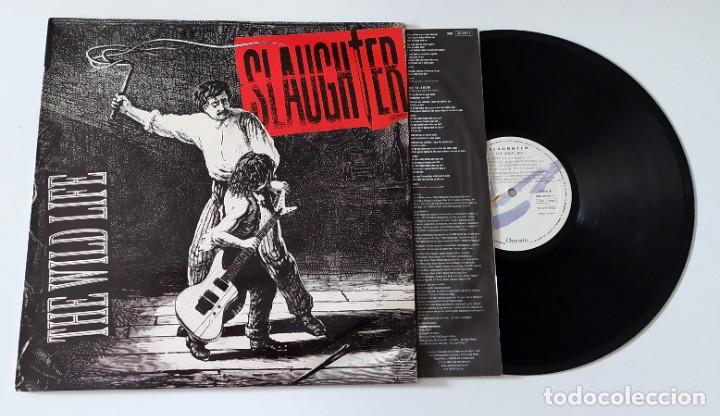 Discos de vinilo: LP SLAUGHTER - THE WILD LIFE 1992 - Foto 3