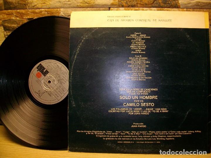 Discos de vinilo: Camilo Sesto &ndash; S&oacute;lo Un Hombre LP - Foto 2