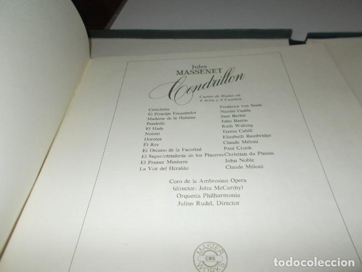 Discos de vinilo: CENDRILLON Jules Massanet Caja con 3 Lps - Foto 3