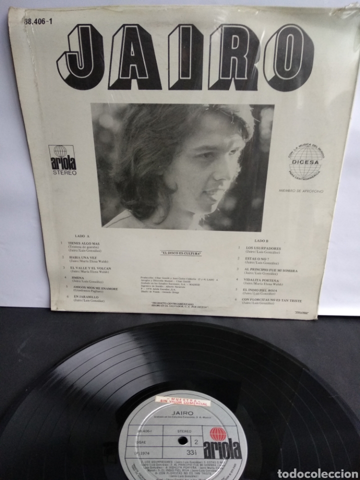 Discos de vinilo: *JAIRO, ARIOLA, 1974. A1 - Foto 2