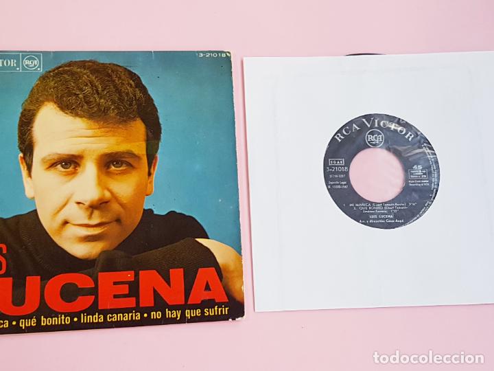 Discos de vinilo: DISCO-SINGLE-VINILO-LU&Iacute;S LUCENA-BUEN ESTADO GENERAL - Foto 6