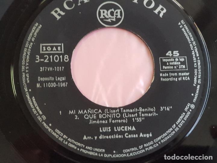 Discos de vinilo: DISCO-SINGLE-VINILO-LU&Iacute;S LUCENA-BUEN ESTADO GENERAL - Foto 8
