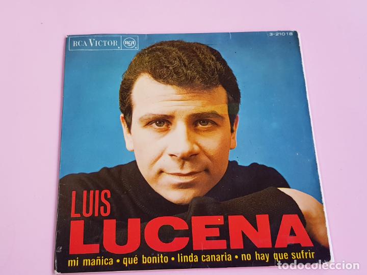 Discos de vinilo: DISCO-SINGLE-VINILO-LU&Iacute;S LUCENA-BUEN ESTADO GENERAL - Foto 1
