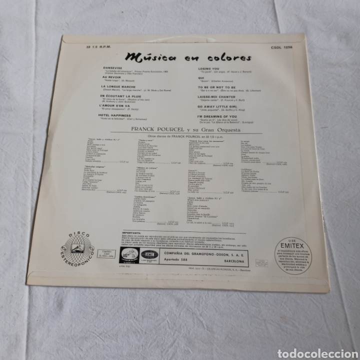 Discos de vinilo: FRANCK POURCEL Y SU GRAN ORQUESTA - Foto 2