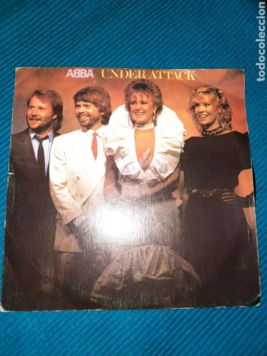 Discos de vinilo: SINGLE ABBA, UNDER ATTACK 1982 - Foto 1