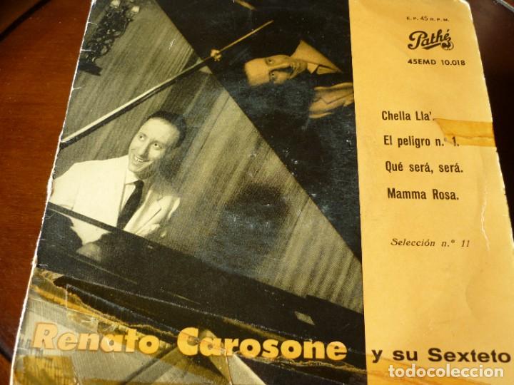 Discos de vinilo: DISCO SINGLE DE RENATO CAROSONE Y SU SEXTETO - Foto 1