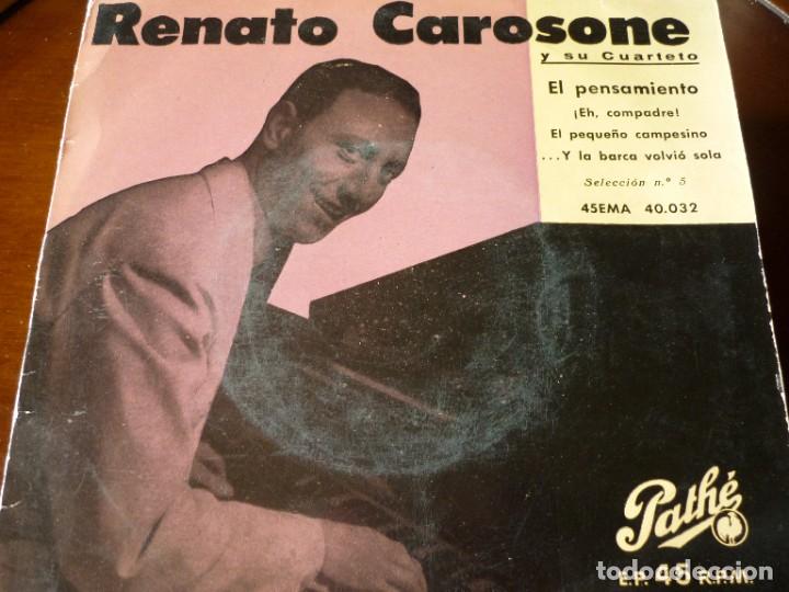 Discos de vinilo: DISCO SINGLE DE RENATO CAROSONE Y SU CUARTETO - Foto 1