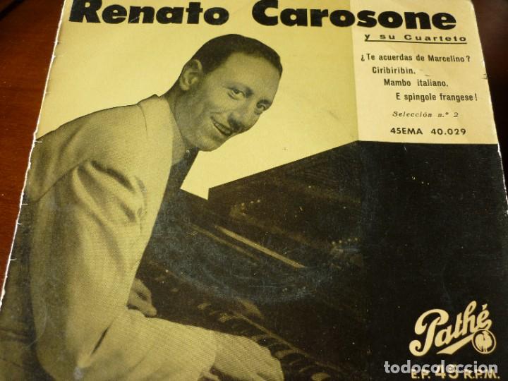 Discos de vinilo: DISCO SINGLE DE RENATO CAROSONE Y SU CUARTETO - Foto 1