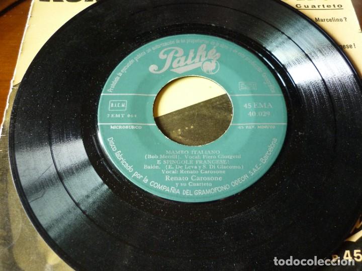 Discos de vinilo: DISCO SINGLE DE RENATO CAROSONE Y SU CUARTETO - Foto 3
