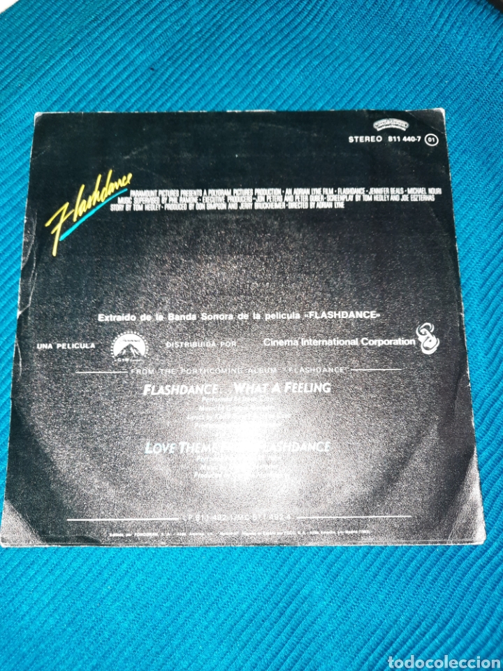 Discos de vinilo: SINGLE FLASHDANCE, IRENE CARA - Foto 2
