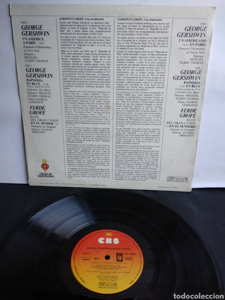 Discos de vinilo: *FERDE GROFE, GEORGE GERSHWIN, ARIOLA, 1981 A3 - Foto 2