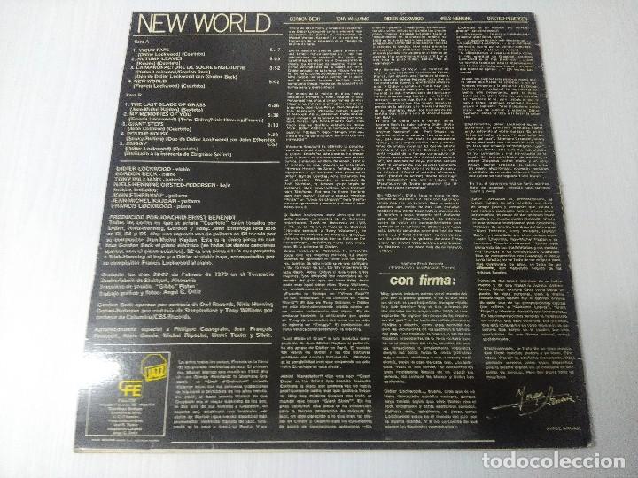 Discos de vinilo: NEW WORLD/DIDIER LOCKWOOD/VINILO. - Foto 3