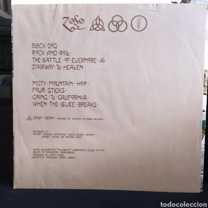 Discos de vinilo: Led Zeppelin LP Jap&oacute;n 1971 - Foto 3