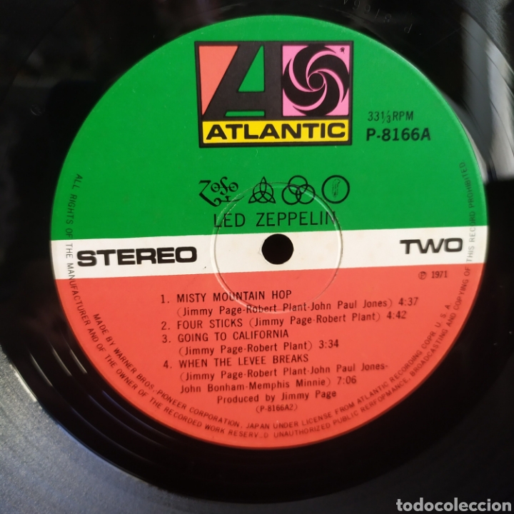 Discos de vinilo: Led Zeppelin LP Jap&oacute;n 1971 - Foto 10