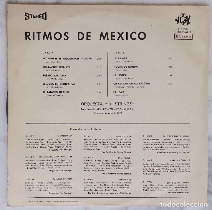 Discos de vinilo: RITMOS DE MEXICO. ORQUESTA 101 STRINGS. LP ESPA&Ntilde;A - Foto 2